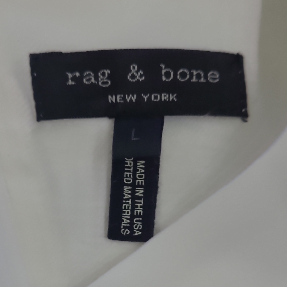 Rag & Bone Cream/White Sleeveless Open Back Dress Size L - Picture 10 of 15